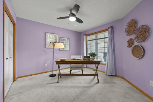 The 2nd main level bedroom can also be used as an office.