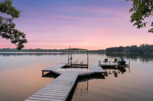 Savor nightly sunsets from the comfort of your private dock.