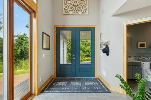 Another view of the light and bright front entrance.