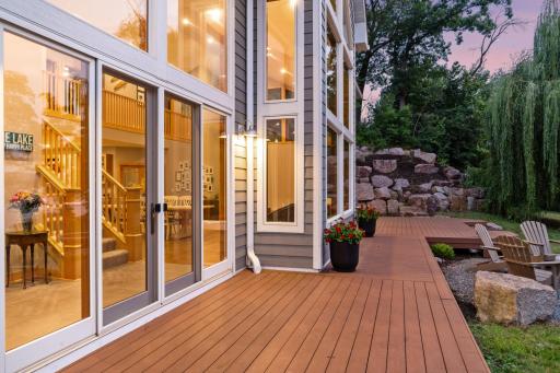Spanning the full back side of the home, this maintenance-free deck provides the perfect space to unwind or entertainâsurrounded by natural beauty and thoughtfully designed landscaping.