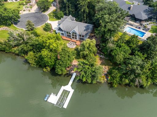 Gently sloping shoreline with multiple potential spots to place your own dockâoffering flexible lake access to suit your needs.
