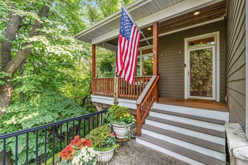 Enjoy sipping on your morning coffee on your front porch overlooking a tranquil stream.
