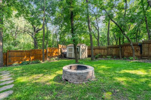 The mature trees offer and full privacy fence offer tons of privacy.