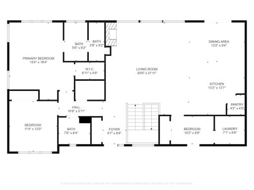 Main Level: Note: Mud Room is mislabeled as a Bedroom. Located next to the laundry room