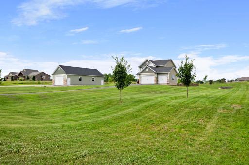 The 2.5 acre lot offers plenty of space to enjoy time outside.