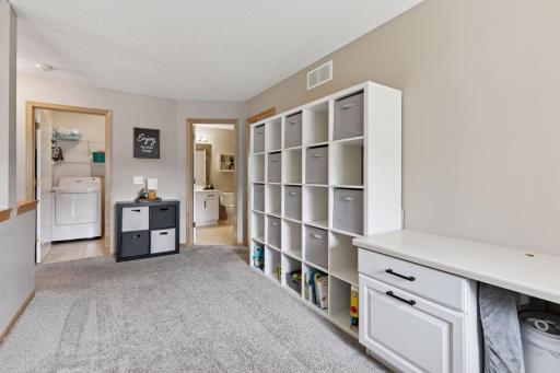 A second view of the versatile loft space.