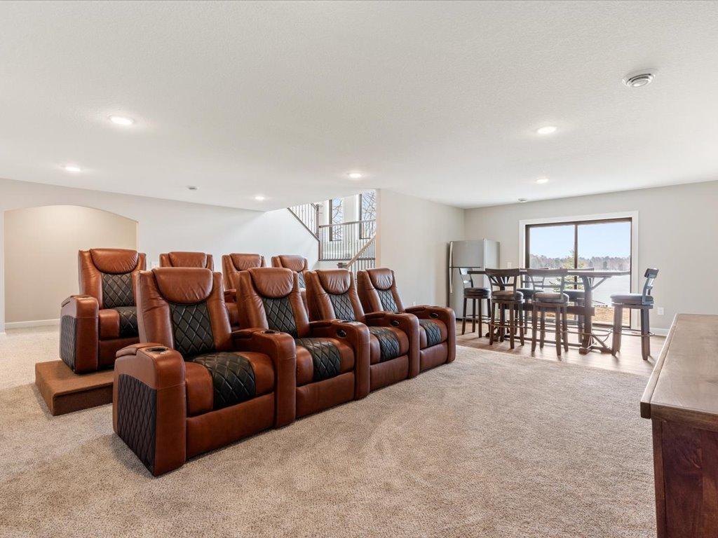 You will love the lower level family room with tons of light and great views of the lake.