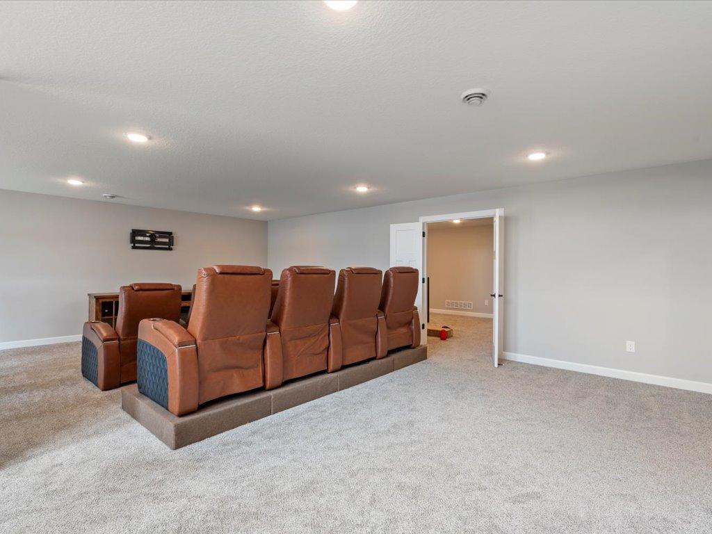 Kids will love this huge lower level family room.