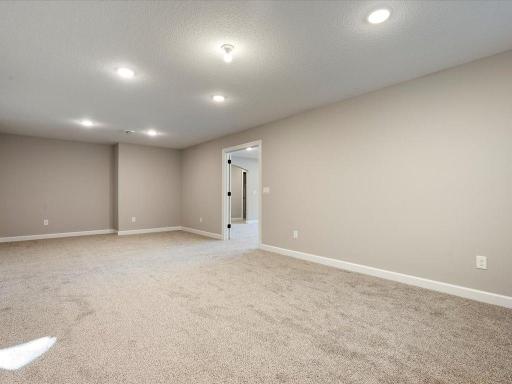 Lower level flex room/bunk room/theater room.