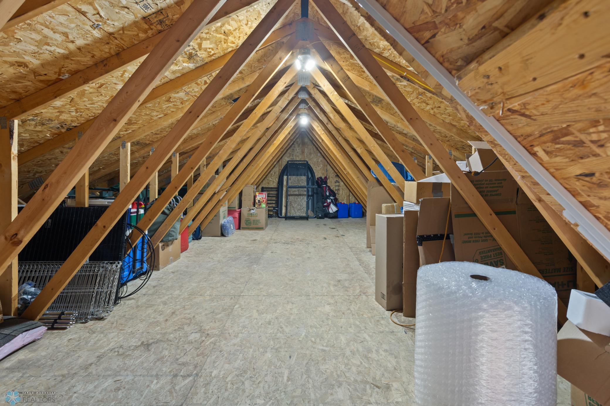 Bonus space above garage