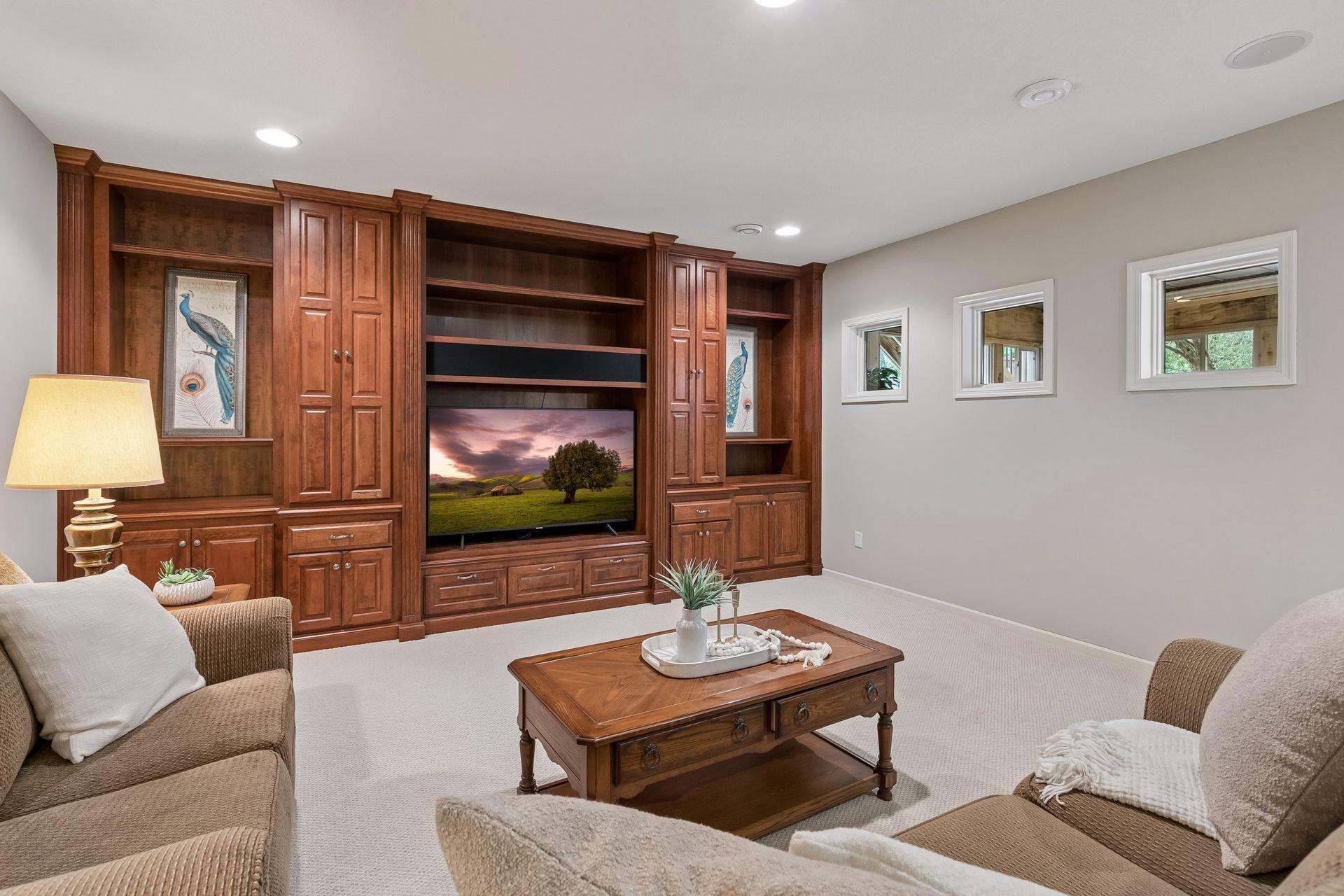 Lower level family room