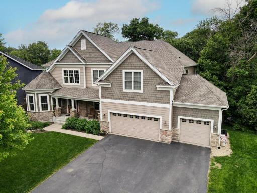 Large driveway on private end of the street.