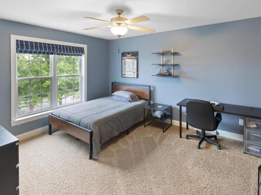 Bedroom three of four on the upper level.