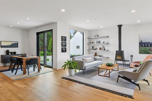 Sunlight-drenched interiors with striking detail.