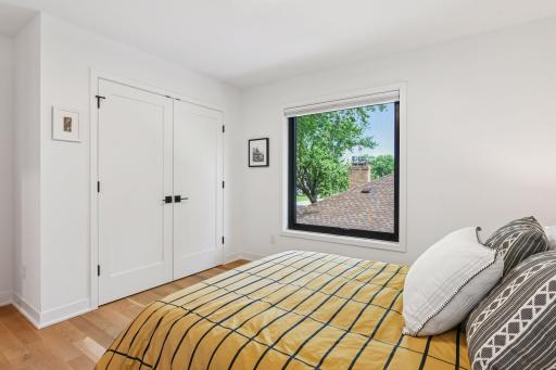 The guest room spaces offer incredible custom closets