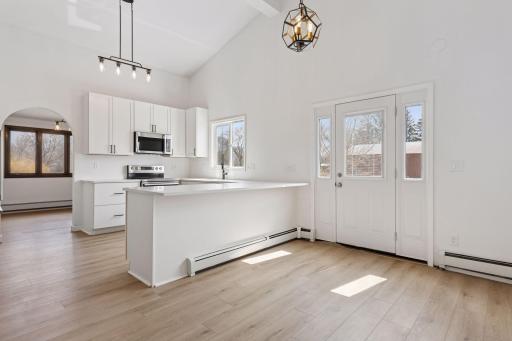 Spacious Entries through the front and back of home