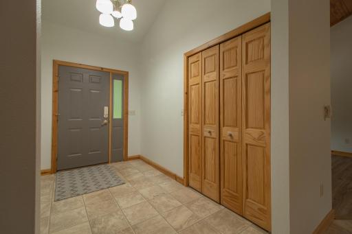 Foyer with large closet