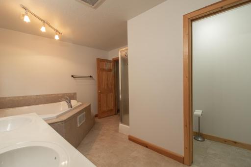Jacuzzi Bath and Walk-In Shower in Primary Bath