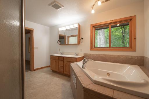 Primary Bath - Double sink and window for natural light