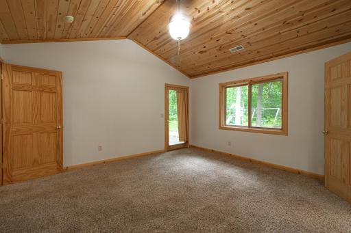Entry door to back yard patio from Primary BR