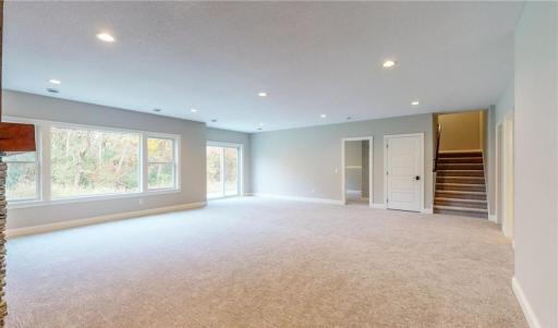 Spacious Family Room (Photo of similar completed)