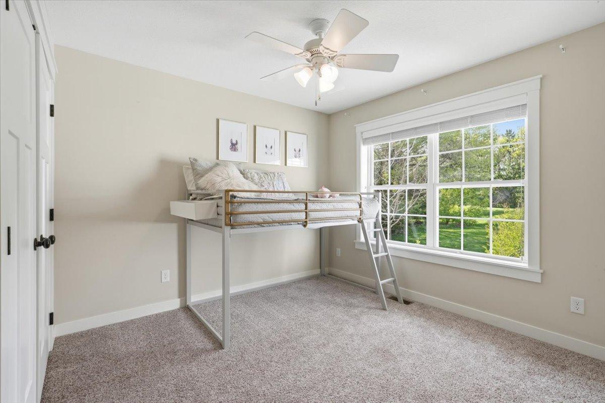 Bedroom 3, also located on the main floor offers the same as bedroom 2 with a large closet and beautiful, big windows