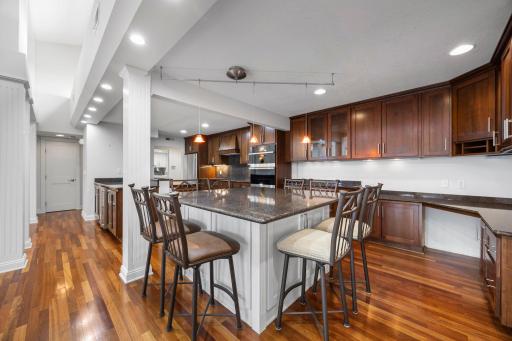 The kitchen is functional for every day living or gathering with friends and family.