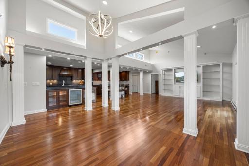 Amazing light filled open spaces with hardwood floors and fresh paint.