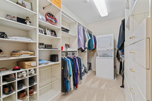 His & Hers Walk In Closets With Washer/Dryer