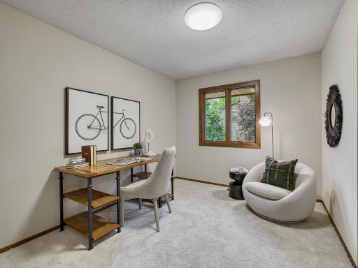 Three bedrooms on one level!!!! The third bedroom is a great size for use as a bedroom or office!