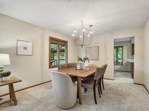 The formal dining room is the perfect spot to host family or friends!