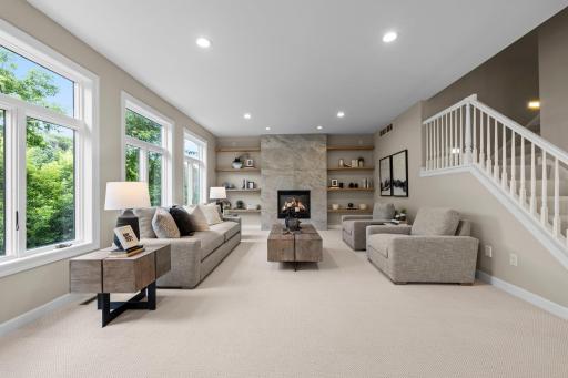 A different perspective of the main level family room.