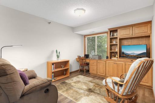 A versatile space that works beautifully as a home office, reading nook, or guest room.