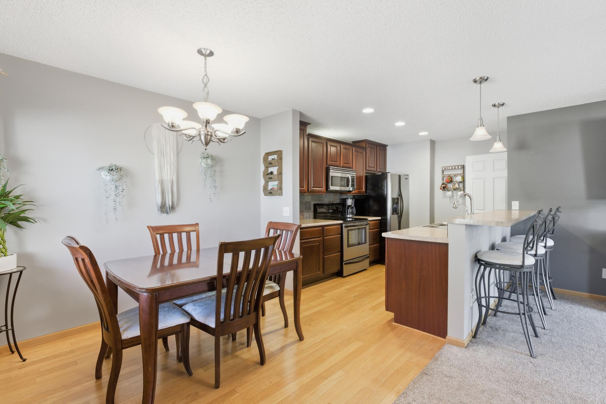 Enjoy a more formal meal in the dining room or more casual snack at the breakfast bar
