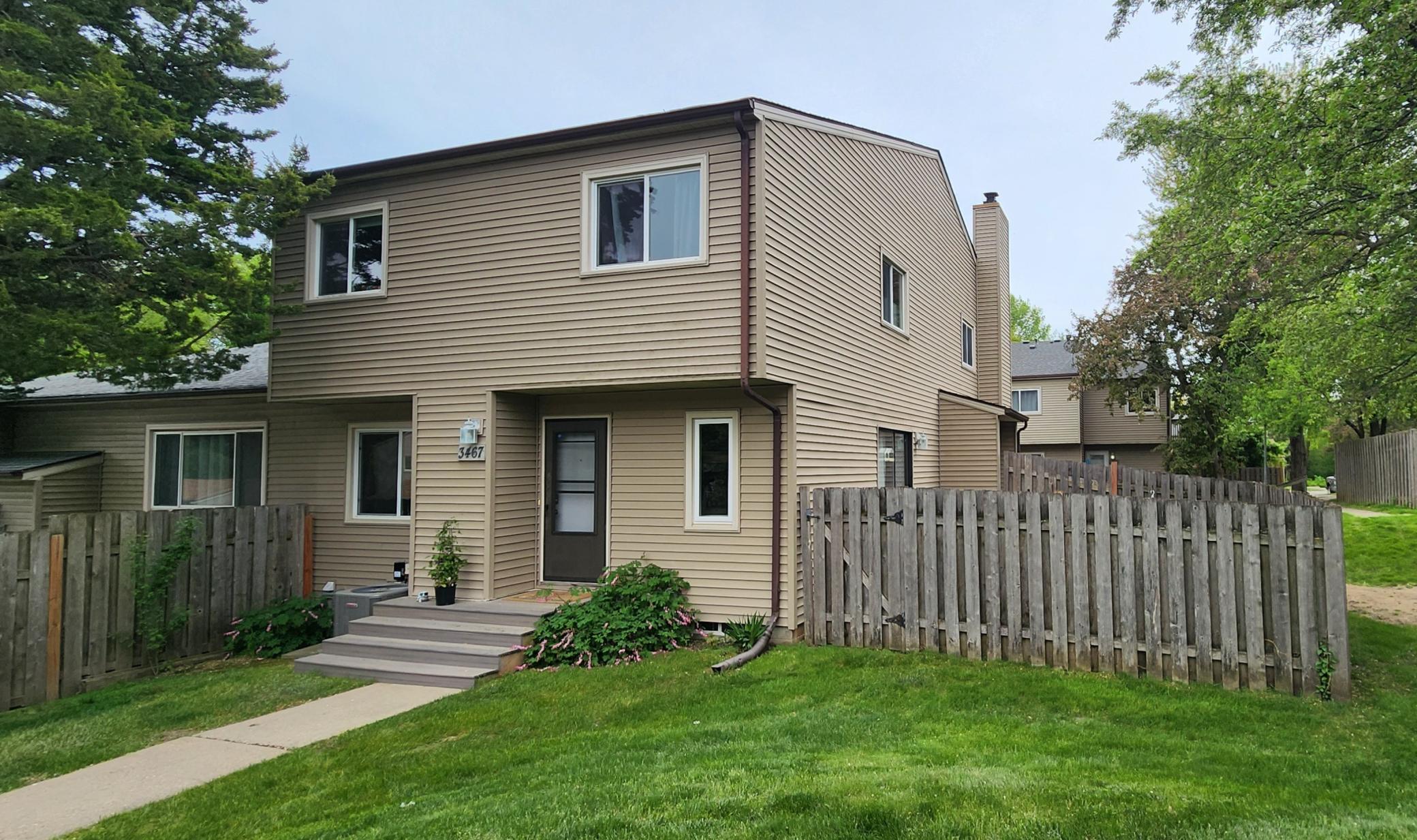 Desirable end unit with 3 bedrooms up and a fenced yard