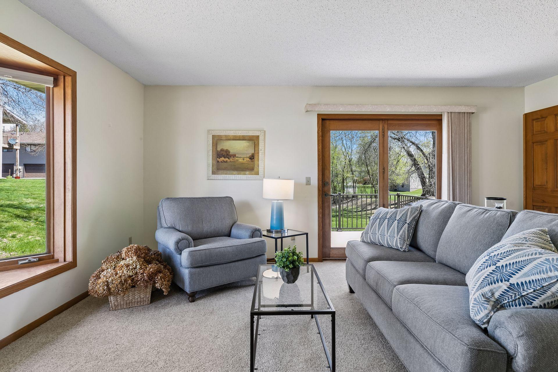 Door to outdoor deck space