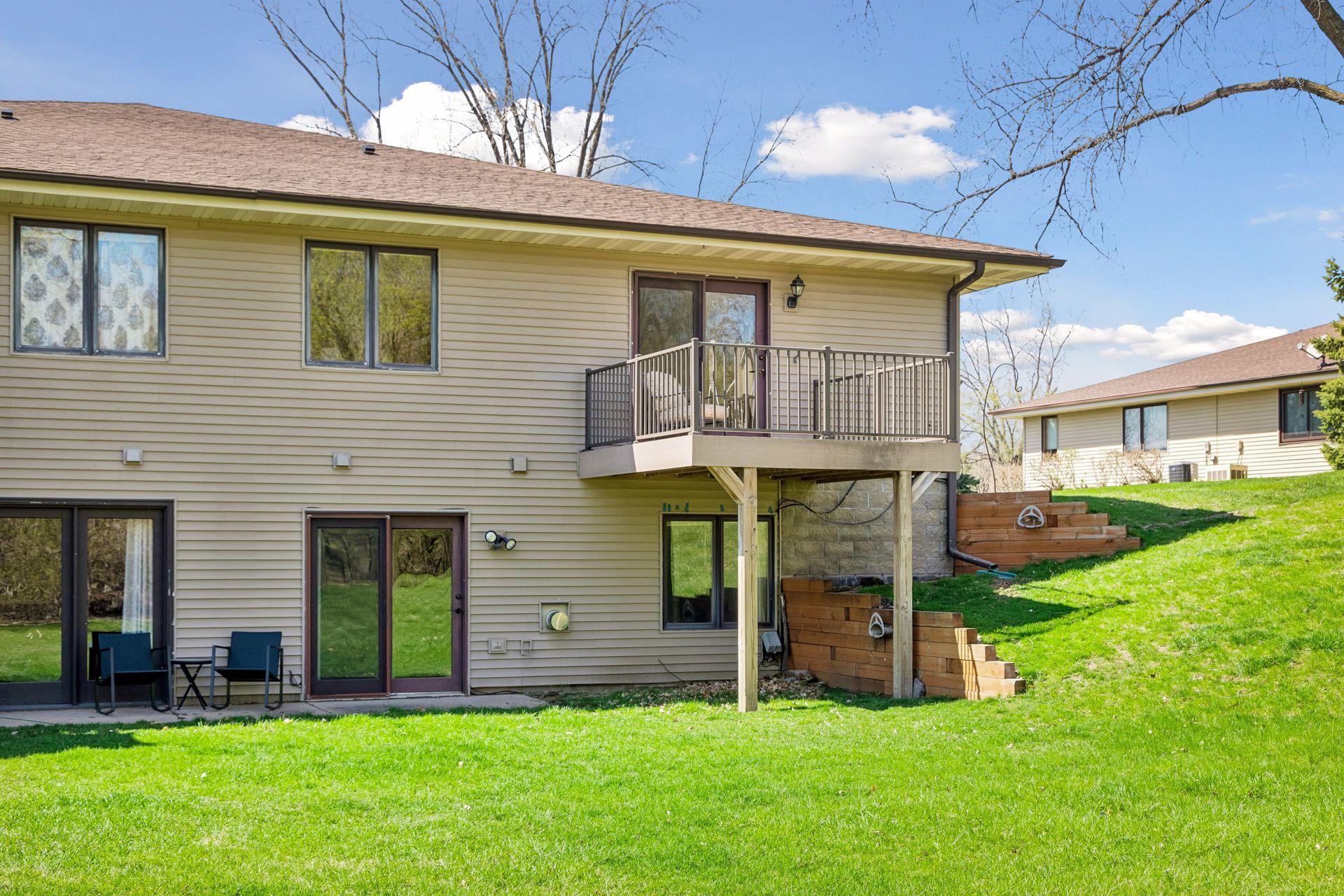 Deck and patio face east for sunrise beauty
