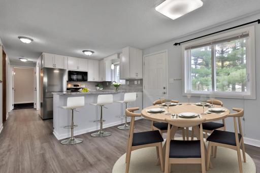 Virtually Staged Kitchen/Dining