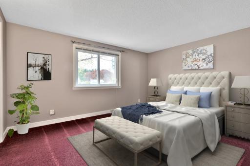 Virtually Staged Bedroom