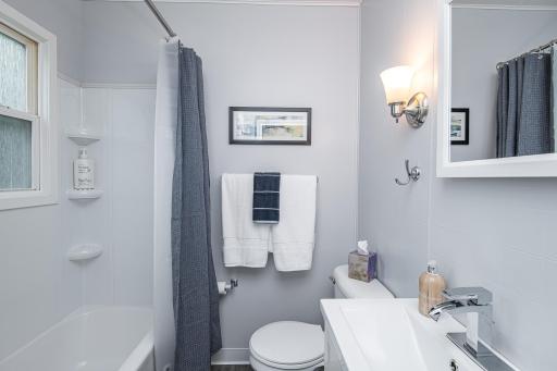 Updated main floor full bathroom