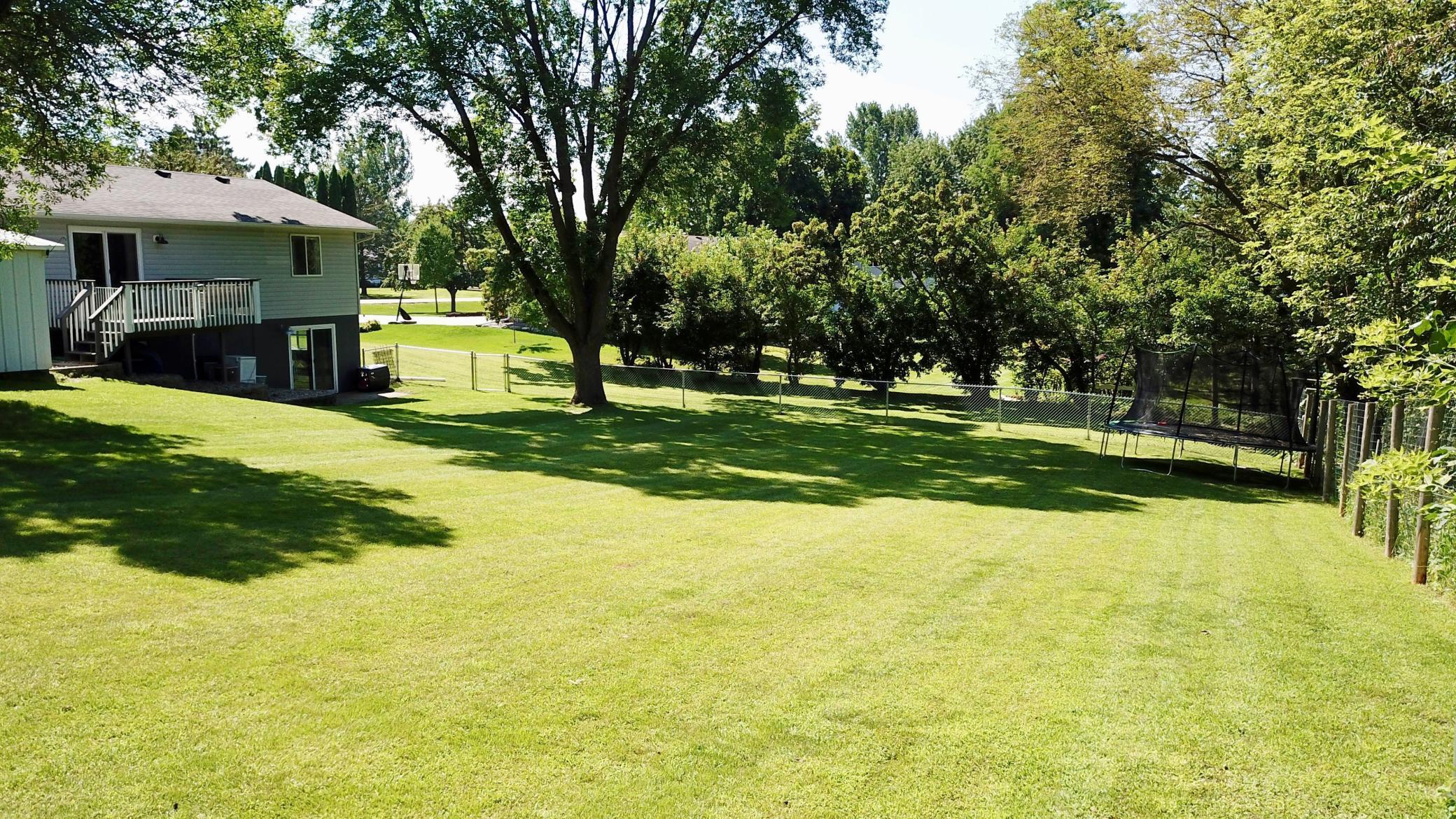 Expansive backyard