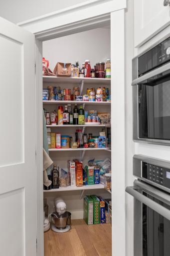 Convenient Pantry Area for all the Extras
