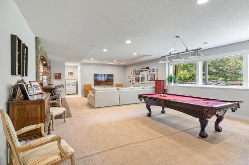 Lower Level with Pool Table That Can Stay