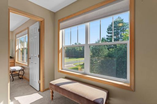 This home is lined with large windows that let in lots of natural light.