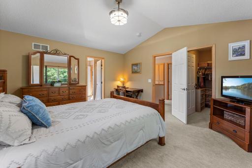The primary bedroom includes a large walk-in closet and a walk-thru bathroom.