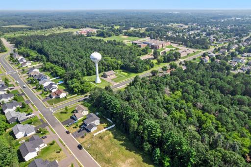 This neighborhood is surrounded by mature trees.