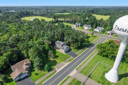 This neighborhood is surrounded by mature trees.