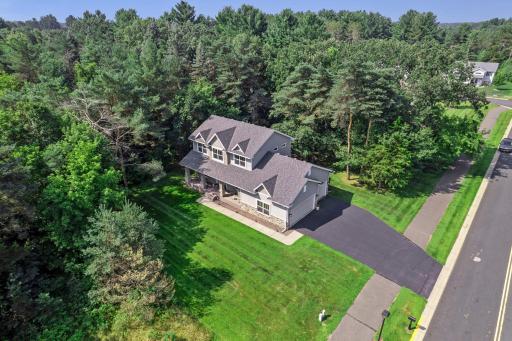 This neighborhood is surrounded by mature trees.