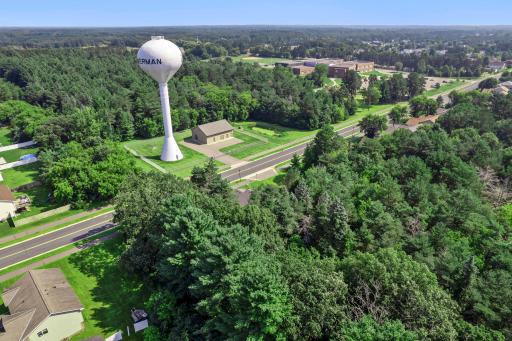 This neighborhood is surrounded by mature trees.