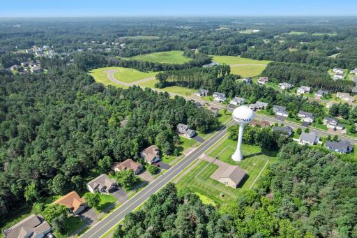 This neighborhood is surrounded by mature trees.